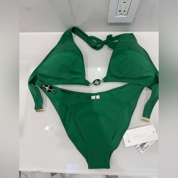 Emerald Green Bikini Set “pain de sucre” size M, NWT - Picture 8 of 15